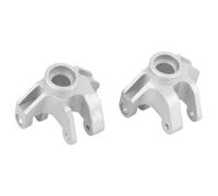 RC Copas DireccióN para Losi para Mini para LMT 1/18 Aleación De Aluminio Nudillo De Dirección Metal Cepillado Monster Truck Piezas De Actualización(Silver)