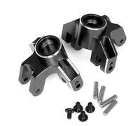 RC Copas DireccióN para Losi para Mini para LMT 1/18 Copa De Dirección Delantera Y Trasera De Metal Accesorios De Actualización De Coche RC Reemplazar Piezas Modificadas(Black,Front)