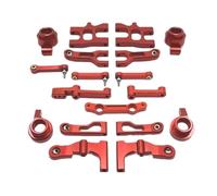 RC Copas DireccióN para MangNiu MN38 1/16 Metal para Brazo Oscilante Copa De Dirección Juego De Nudillos De Dirección RC Control Remoto Coche Accesorios De Actualización Piezas(Red)