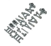 RC Copas DireccióN para MJX 14301 14302 1/14 Conjunto Barra Enlace Copa Dirección Y Brazo Suspensión Metálico Accesorios Y Piezas Mejora Coches RC(Gray)
