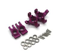RC Copas DireccióN para MJX 14301 14302 14303 1/14 Rueda Trasera Dirección Metal Asiento Control Remoto Piezas Mejora Coche Accesorios(Purple)