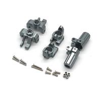 RC Copas DireccióN para MN MN86S para MN128 Copa Dirección C Rueda Trasera Asiento Kit Tres Piezas Control Remoto Accesorios Actualización Coche(Gray)
