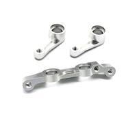 RC Copas DireccióN para Tamiya para Hornet para EVO 58742 DT02 DT03 1/10 Componente Dirección Metal Control Remoto Accesorios Piezas Coche(Silver)