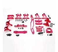 RC Copas DireccióN para Tamiya para TT-02 1/10 Brazos De Suspensión De Metal Kit De Nudillos De Dirección Copa De Dirección Accesorios De Actualización para Coche RC(Red)