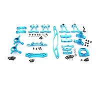 RC Copas DireccióN para Tamiya para TT-02 1/10 Brazos De Suspensión De Metal Muñón De Dirección Accesorios De Actualización De Coche RC Reemplazar Piezas Modificadas(Blue)