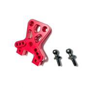 RC Copas DireccióN para Traxxas para LaTrax para Teton 1/18 Kit Piezas Mejora Metal Bloque Rueda Bloques Dirección Brazo Suspensión Accesorios Coche RC(Red,Front Shock)