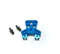 RC Copas DireccióN para Traxxas para LaTrax para Teton 1/18 Kit Piezas Mejora Metal Bloque Rueda Bloques Dirección Brazo Suspensión Accesorios Coche RC(Blue,Front Shock)