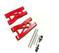 RC Copas DireccióN para Traxxas para LaTrax para Teton 1/18 Kit Piezas Mejora Metal Bloque Rueda Bloques Dirección Brazo Suspensión Accesorios Coche RC(Red,Rear Arm)