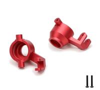 RC Copas DireccióN para Traxxas para Maxx 4S 89076-4 89086-4 1/10 8932 Bloques Dirección con Ruedas Delanteras 8937 Piezas Mejora Coche RC Aluminio(Red,Steering)