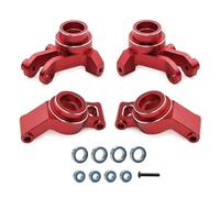 RC Copas DireccióN para Traxxas para Mini para Maxx para Xrt Bloques Dirección Metal Portaejes 10734 10751 RC Coche Monster Truck Piezas Mejora(Red,1set)