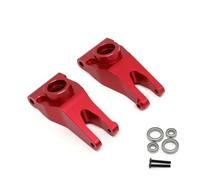 RC Copas DireccióN para Typhon Big For Rock 1/10 Mejora Metal Parte Delantera Y Trasera Brazo Oscilante CVD Soporte Eje Copa Dirección Hexagonal Caja Cambios Piezas Coche RC(Red,Rear axle Cup)