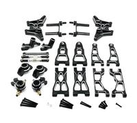 RC Copas DireccióN para UD1201 UD1202 Pro 1/12 Copa Dirección Metal Kit Brazo Suspensión Delantera Y Trasera Piezas Actualización Coche RC Accesorios(Black)