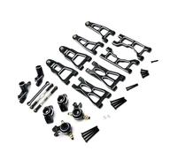 Rc Copas DireccióN Para UD1201 UD1202 Pro 1/12 Kit De Montaje De Brazo De Suspensión Delantero Y Trasero De Copa De Dirección Metálica Piezas Y Accesorios Repuesto Para Coche RC(Black)