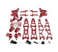 Rc Copas DireccióN Para UD1201 UD1202Pro 1/12 Copa De Dirección Metal Brazo Suspensión Delantero Y Trasero Kit De Enlace De Torre De Amortiguación Actualización Coche RC Accesorios Y Uso(Red)