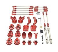 Rc Copas DireccióN Para WLtoys 104006 104010 104020 104026 Copa Metálica La Barra Dirección Eje Delantero Y Trasero C Componentes Fijación Asiento Juego Ejes Transmisión Piezas Coches RC(Red)