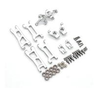 RC Copas DireccióN para Wltoys 244016 para Losi Micro-B 2WD RTR 1/24 Metal Brazo Oscilante C Asiento Copa Dirección Rueda Trasera Juego 5 Piezas RC Piezas Coche para Buggy(Silver)