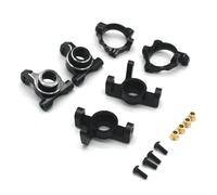RC Copas DireccióN para ZD Jacking MT16 RX12 para JIUSI PT14R MT14R 1/12 Rueda Trasera Dirección Metal Piezas Asiento Juego 3 Piezas Accesorios Coche RC(Black)