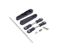 RC Crawler Anti Roll Bar Stabilizer Link Kit 1/10 Escala Metal Upgrade Compatible con RR10 90048 90053(Black)