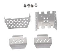 RC Crawler Axle Protector Plate 1/10 Scale Metal Chassis Armor Compatible con Yikong YK4082 yK4102 yk4103 Absima Sherpa