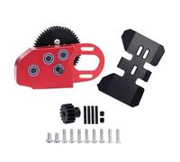RC Crawler Central Transmission Box con Overdrive Gear 1/10 Escala Compatible con los Modelos III II 90046(Red)