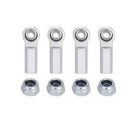 RC Crawler Conductor Link Rod Ball Conjunto Final Head Holder 1/10 Escalera M4 Metal 4Pcs Compatible con 4x4 RC(A)
