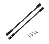RC Crawler Drive Shaft 1/10 Scale Steel Cut to Length 68-229mm Combinación Universal para LCG Rigs Scalers SCX10 Pro(2pcs Black)