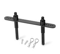 RC Crawler Metal Body Post Holder 1/10 Scale Front Rear Shell Mount Column Compatible con 90046 90047(Front Black)