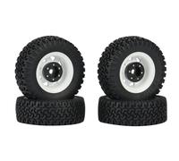 RC Crawler Ruedas Juego Compatible con Axial Jr 90069 D90 TF2 para Tamiya CC01 LC70 para MST 1/10 RC Crawler Car Juego De 4 Llantas De Rueda De Metal Beadlock De 1,55 Pulgadas