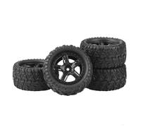RC Crawler Ruedas Juego Compatible con Remo para Hobby para Smax 1621 1625 1631 1635 1651 1655 1/16 RC Car Upgrade Parts 4 Piezas Neumáticos De Goma Rueda De Neumático