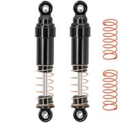 RC Crawler Shock Absorber 1/18 Escala 52mm Aluminio Big Bore Oil Fillado Compatible con Varios Modelos Off Road(Black 2Pcs)