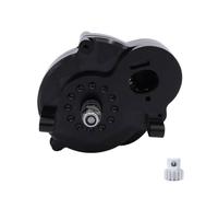 RC Crawler Transmission Gearbox 1/12 Drivetrain de Metal de Escalera Upgrade Compatible con MN128 Mn86 MMN86K G500(Black)