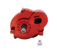 RC Crawler Transmission Gearbox 1/12 Drivetrain de Metal de Escalera Upgrade Compatible con MN128 Mn86 MMN86K G500(Red)
