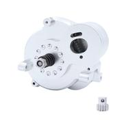 RC Crawler Transmission Gearbox 1/12 Drivetrain de Metal de Escalera Upgrade Compatible con MN128 Mn86 MMN86K G500(Silver)