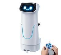 RC Delivery Robot Toy - ABS 22.5x10.6x10.8cm | Interactive STEM Educational Remote Control | Food Delivery Robot Learning Robotics Toy For Kids Teens Family Home School Party Gift Playroom Use