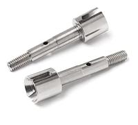 RC Differential Car Accesorios para HPI para Savage XS para Flux Ken WR8 MT ST 1/10 HD Copa Eje Acero 5x40mm 2 Uds Conjunto Bloques 109921 101228 Piezas Actualización Coche RC(Silver)