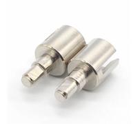 RC Differential Car Accesorios para HSP 02032 1/10 Copa Junta Universal Metal C 2 Uds 02024 Piezas Repuesto Coche Teledirigido Reemplazos Monster Trucks Modificaciones Crawlers(Silver)
