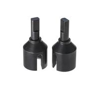 RC Differential Car Accesorios para Tamiya para Fighter para NXGEN DT04 58741 1/10 2 Uds Caja Cambios Trasera Acero Copa Transmisión Escala Diferencial RC Piezas Mejora Accesorios