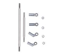 RC Directora Servo Linkage Kit Aloy Aluminio Alejo de alto rendimiento Dirección rápida VP F10 1/10 Modelo de automóvil a escala (Ti Color)