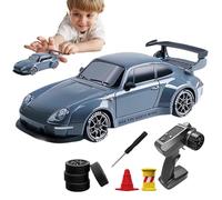 RC Drift Car 1/10 Escala, 4 WD All -Wheel Drive Vehicle eléctrico, Retro driift Maestro auttto | Car de Control Remoto de Hobby con chasis de Carbono, dirección de precisión para el Curso de la