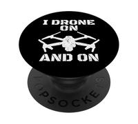 RC Drone Lover Divertido Drone Piloto Quadcopter Drone Racing PopSockets PopGrip Adhesivo