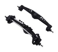 RC Eje Delantero Trasero para Axial para Capra 1.9 para UTB AXI03004 AXI03000T1 T2 para Buggy F9 Eje Portal Delantero Trasero Integrado Aluminio Mecanizado por CNC Anodizadas(Black,Set)