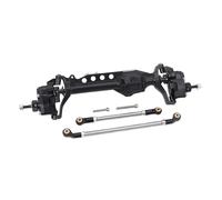 RC Eje Delantero Trasero para Axial para SCX10 III AXI03007 1/10 Eje Portal Delantero Trasero De Aleación Aluminio Piezas Completas De Mejora para Coche RC Crawler(Black,Front)