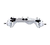 RC Eje Delantero Trasero para Axial para SCX10 III AXI03007 1/10 Eje Portal Delantero Y Trasero De Aluminio CNC con Soportes De Enlace Superior Ajustables Mejora para Camión RC(Gray,Front)