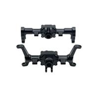 RC Eje Delantero Trasero para FMS para FCX24 1/24 Xiaoqi Actualización De Metal Proceso CNC Conjunto De Eje Delantero Y Trasero Carcasa Control Remoto Repuestos para Automóvil(Black)