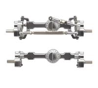 RC Eje Delantero Trasero para MN99S para MN D90 D91 D96 para MN98 MN45 1/12 RC Car Upgrade Parts CNC Metal Front and Rear Portal Shaft Set