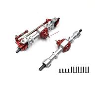 RC Ejes Compatible Con MN78 82 Piezas De Actualización Para Coche A Control Remoto, Accesorios De Modificación, Conjunto De Puente De Eje Delantero Y Trasero De Metal.(Silver)