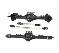 RC Ejes Delantero Trasero Compatible con Axial para SCX10 II 1/10 RC para Rock Crawler, Eje De Aluminio Integrado, Piezas De Actualización, Accesorios