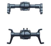RC Ejes Delantero Trasero Compatible con FMS para FCX18 para FCX24 Accesorios para Coche RC 1/24, Carcasas De Eje Delantero Y Trasero Mecanizadas En CNC De Aleación De Aluminio