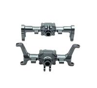 RC Ejes Delantero Trasero Compatible con FMS para Xiaoqi para FCX24 1/24 Repuestos De Coche De Control Remoto Actualización De Metal Modificado CNC Carcasa De Eje Delantero Y Trasero