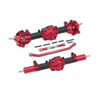 RC Ejes Delantero Trasero Compatible con MN128 G500 MN86KS MN86S Mejora para Coche RC Crawler 1/12 con Diferencial Delantero Y Trasero, Eje Recto Y Engranaje Diferencial